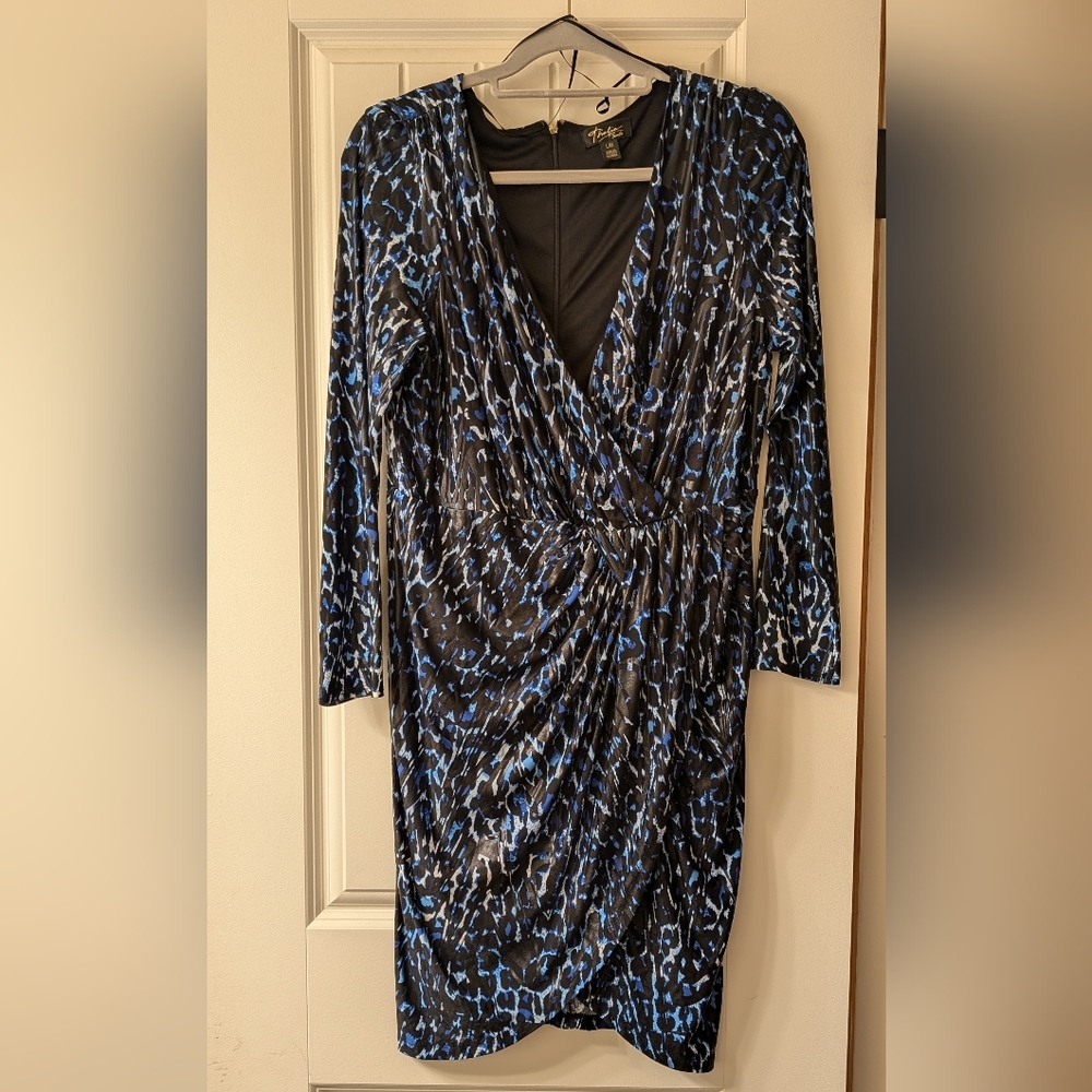 Thalia Sodi Dress Wrap Women's Large Long Sleeve Polyester Blend Adults
